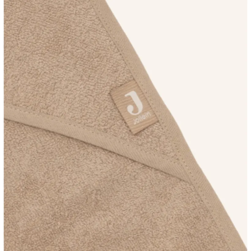 Badcape badstof 100x100cm Milky Coffee