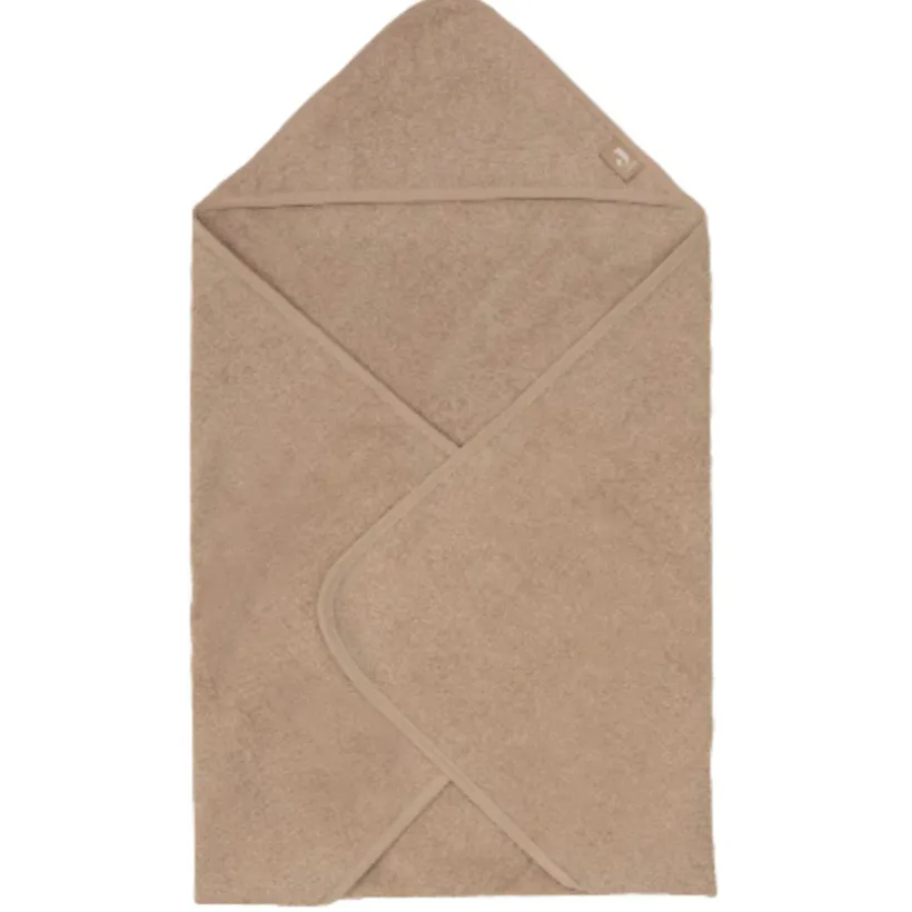 Badcape badstof 100x100cm Milky Coffee