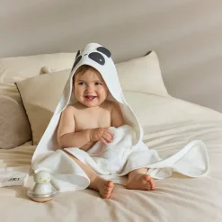 Badcape en washandje Ethnic animals