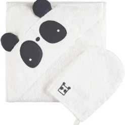 Badcape en washandje Ethnic animals