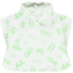 Badcape met strandprint voor baby