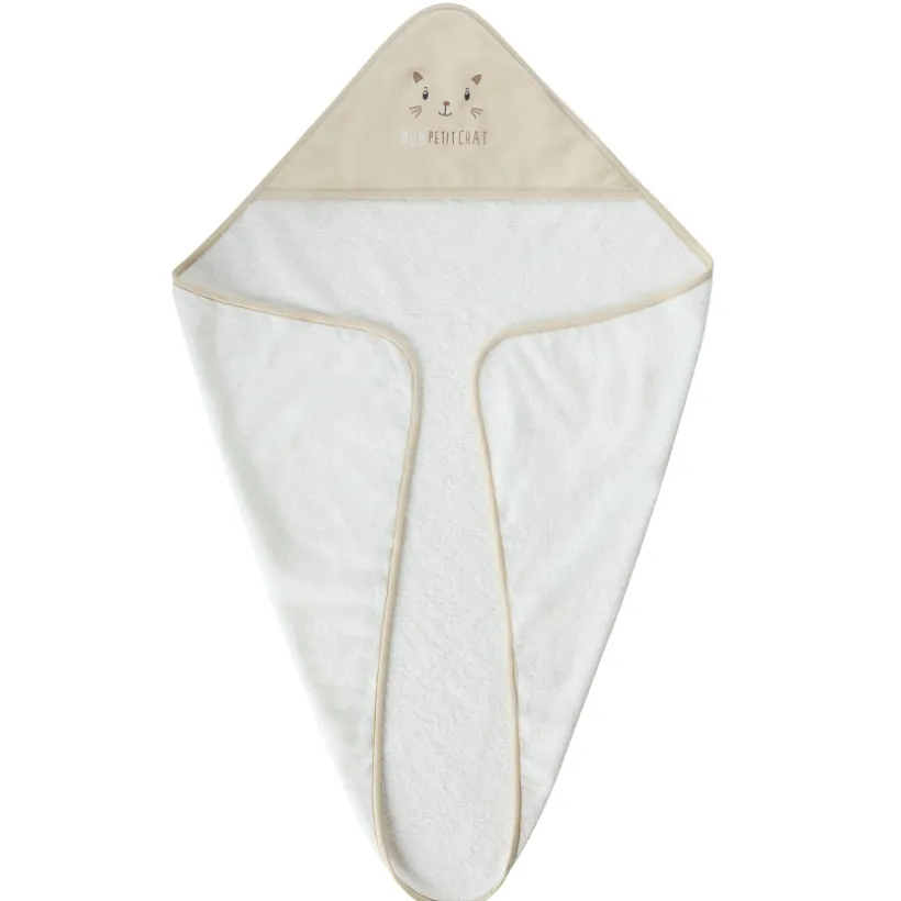 Badcape Mon Petit Chat beige