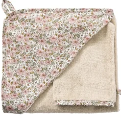Badcape + washandje Afternoon Tea Biscuit/Liberty