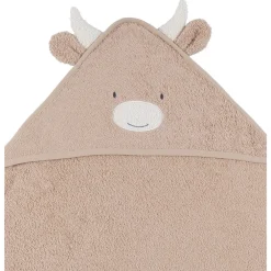 Badcape + washandje badstof Beige