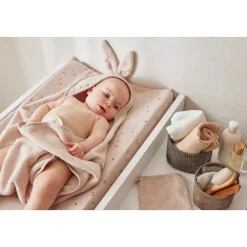 Badcape + washandje B&M Moka