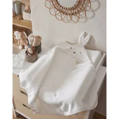 Badcape + washandje B&M Snow