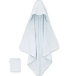 Badcape + washandje 75x75cm Glacier