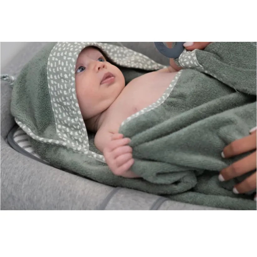 Badcape XL met bijtring Dry'n Play - Green