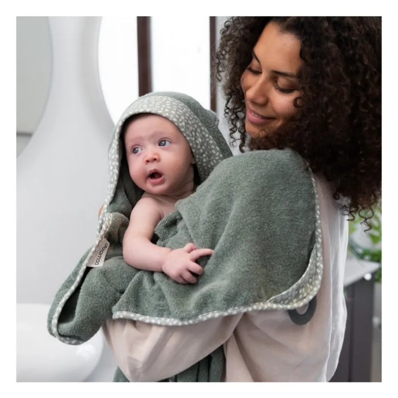 Badcape XL met bijtring Dry'n Play - Green