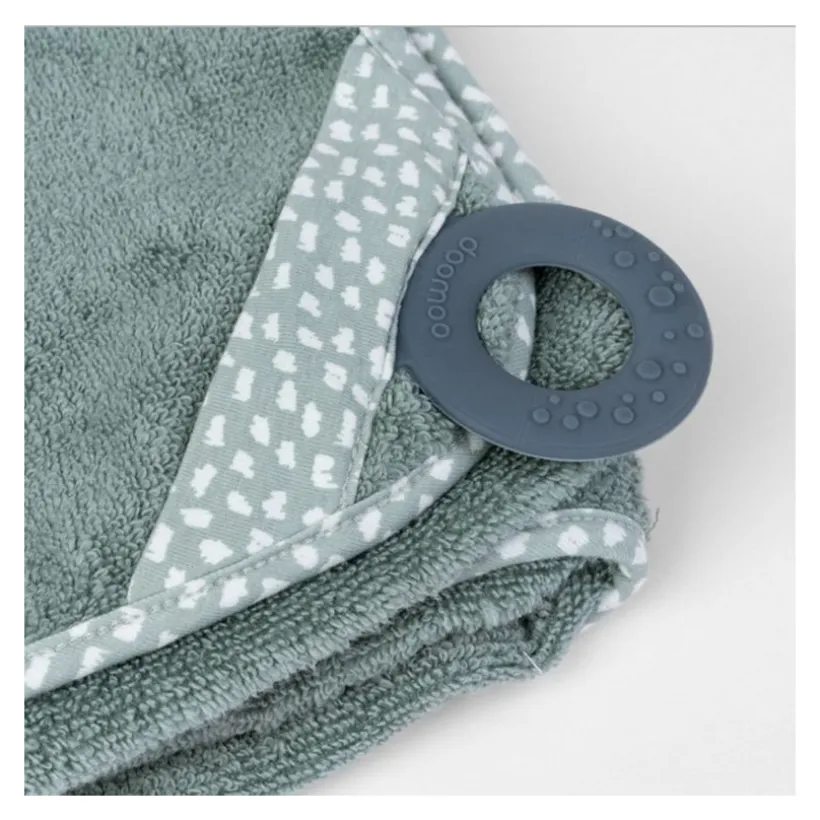 Badcape XL met bijtring Dry'n Play - Green