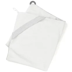 Badcape XL met bijtring Dry'n Play White