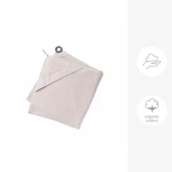 Badcape XL met bijtring Dry'n Play Almond