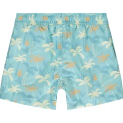 Badenshort met all-over palmenprint jongens