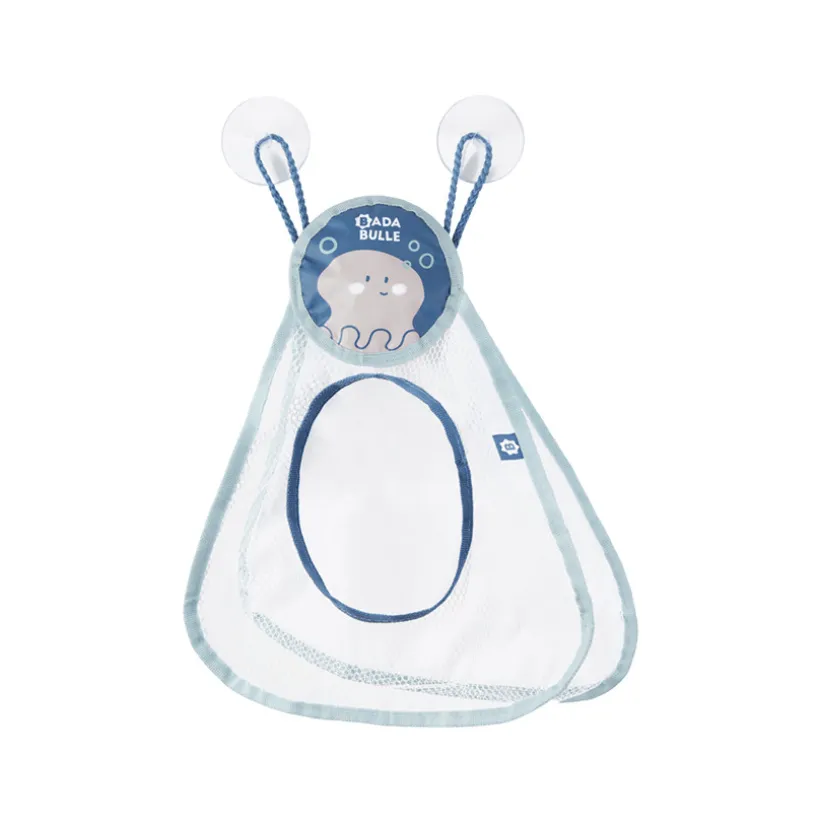Badnet met twee brede zuignappen – blauw