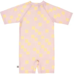 Badpak met korte mouwen M92 (19-24 maanden) Checkerboard Pale Pink/Yellow