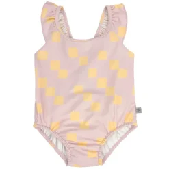 Badpak T98 (25-36 maanden) Checkerboard Pale Pink/Yellow