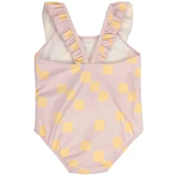 Badpak T98 (25-36 maanden) Checkerboard Pale Pink/Yellow