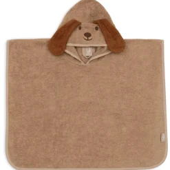Badponcho badstof - Diego de hond - Biscuit - 75x75 cm