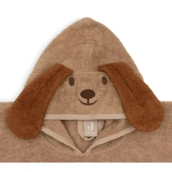 Badponcho badstof - Diego de hond - Biscuit - 75x75 cm