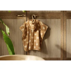 Badponcho badstof Jaquard omkeerbaar Teddy Bear