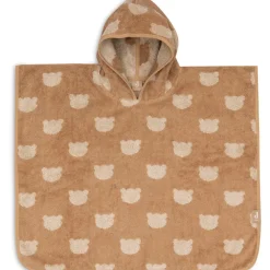Badponcho badstof Jaquard omkeerbaar Teddy Bear