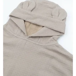 Badponcho gewafeld badstof - Mocha Sand - 0/2 jaar
