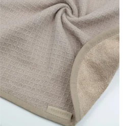 Badponcho gewafeld badstof - Mocha Sand - 0/2 jaar