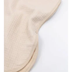 Badponcho gewafeld badstof - Warm White - 2/4 jaar