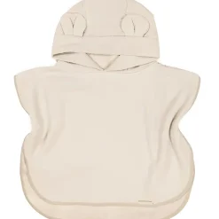 Badponcho gewafeld badstof - Warm White - 0/2 jaar
