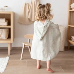 Badponcho mousseline-katoen Stripe 9/36m Relax