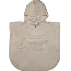 Badponcho V-Hals bamboestof Feather Grey 2-4 ans