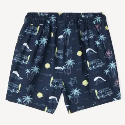 Badshorts van bedrukte stof jongens