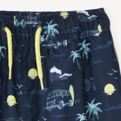 Badshorts van bedrukte stof jongens