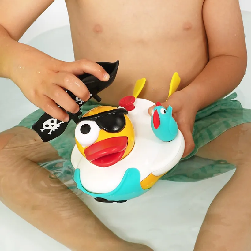 Badspeelgoed - Create 'n spray Pirateneend + 13 Accessoires