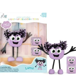 Badspeelgoed 1 Figuurtje & 2 blokjes lichtgevend 3jaar+ Lumi Purple