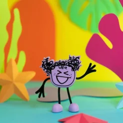 Badspeelgoed 1 Figuurtje & 2 blokjes lichtgevend 3jaar+ Lumi Purple