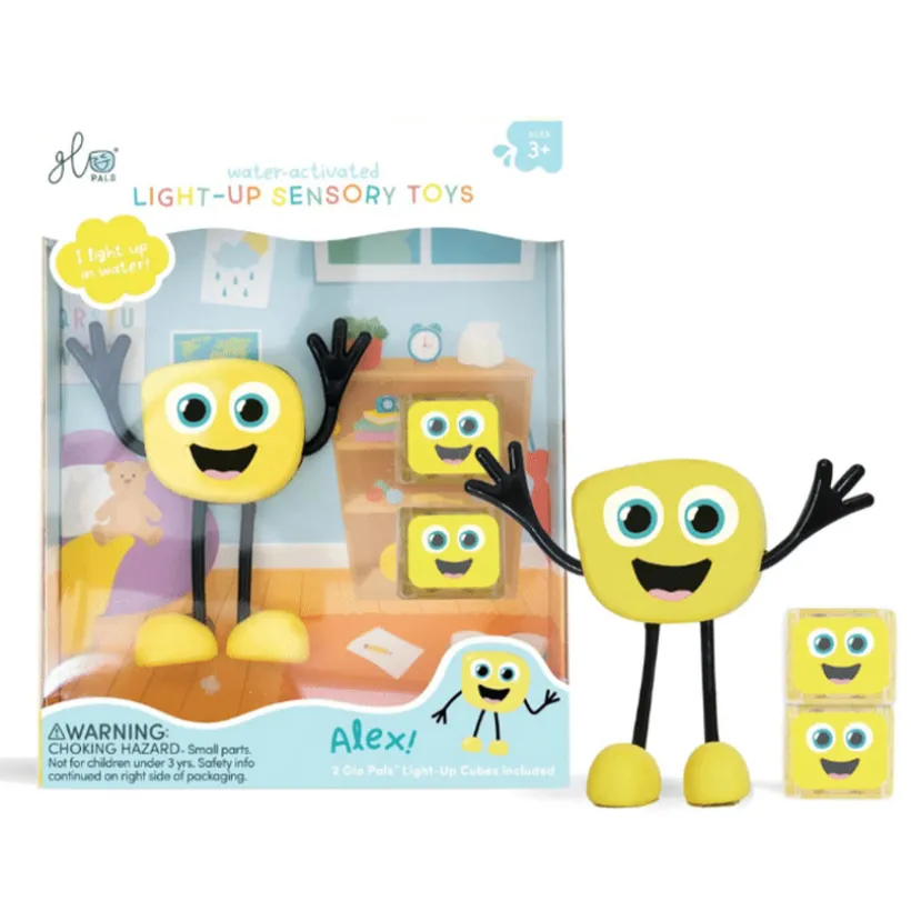 Badspeelgoed 1 Figuurtje & 2 blokjes 3jaar+ Alex Yellow