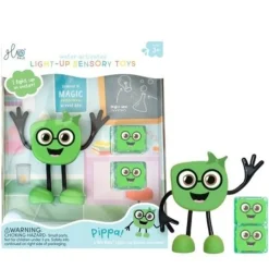 Badspeelgoed 1 Figuurtje & 2 blokjes lichtgevend 3jaar+ Pippa Green