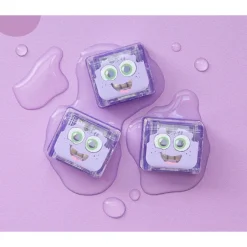 Badspeelgoed 4 lichtgevende blokjes in het water 3jaar+ Lumi Purple