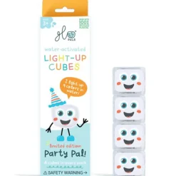 Badspeelgoed 4 lichtgevende blokjes in het water 3jaar+ Party Pal White