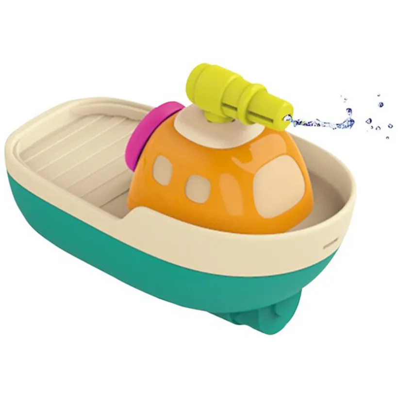 Badspeelgoed Toby de boot met watersproeier