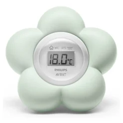 Badthermometer in bloemvorm – Muntgroen