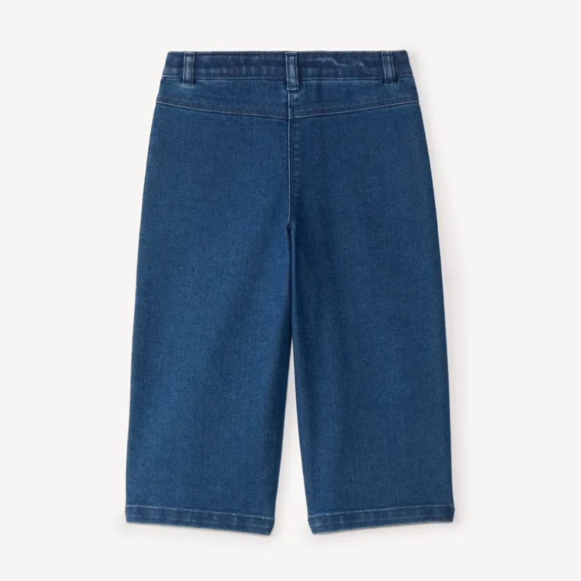 Baggy jeans met tulpenborduur voor babymeisjes
