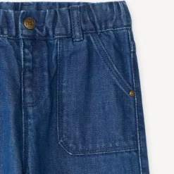Baggy jeans voor babyjongens in effen kleur