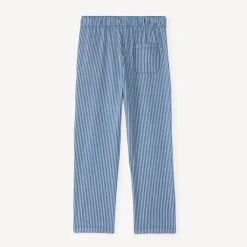 Baggy jongensbroek van gestreepte stof