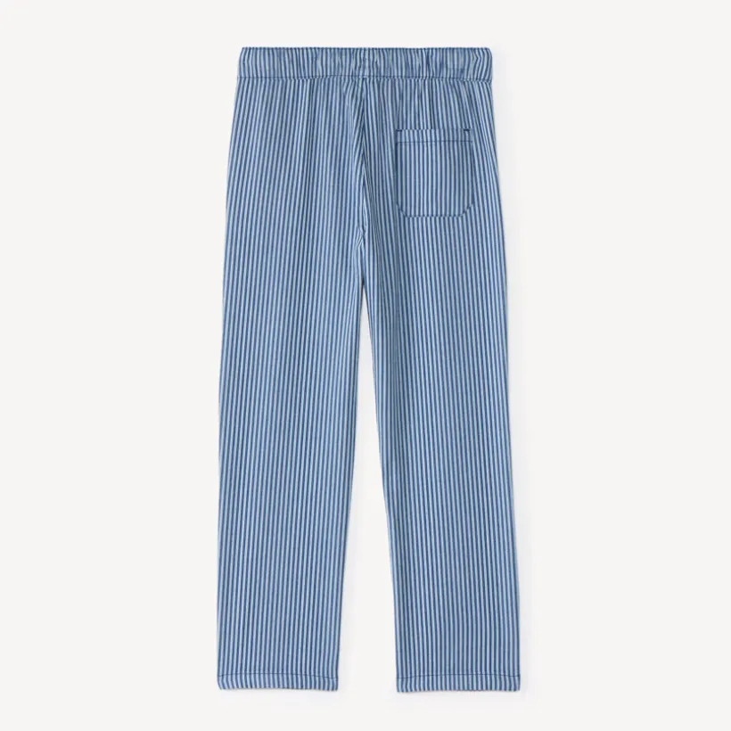 Baggy jongensbroek van gestreepte stof