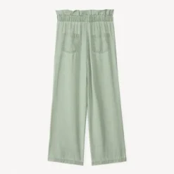 Baggy paper bag broek met strik voor meisje