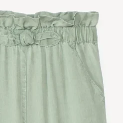 Baggy paper bag broek met strik voor meisje