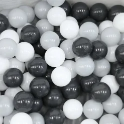 Ballenbak van grijs schuim met 120 ballen
