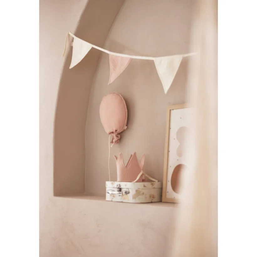 Ballon deco in hydrofiel katoen 25x50cm Wild Rose